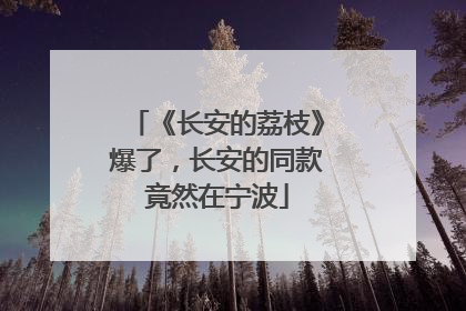 《长安的荔枝》爆了，长安的同款竟然在宁波