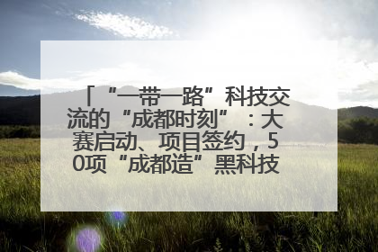 “一带一路”科技交流的“成都时刻”：大赛启动、项目签约，50项“成都造”黑科技吸引多国客商