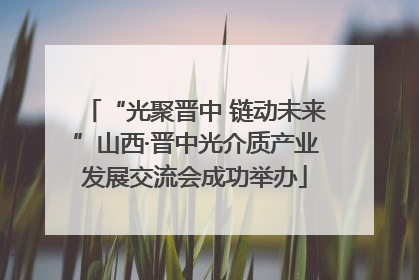 “光聚晋中 链动未来”山西·晋中光介质产业发展交流会成功举办