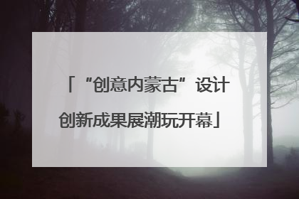 “创意内蒙古”设计创新成果展潮玩开幕