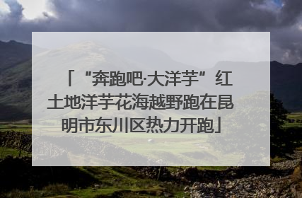 “奔跑吧·大洋芋”红土地洋芋花海越野跑在昆明市东川区热力开跑