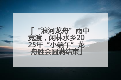 “浪河龙舟”雨中竞渡，闲林水乡2025年“小端午”龙舟胜会圆满结束