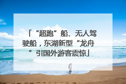 “超跑”船、无人驾驶船，东湖新型“龙舟”引国外游客震惊