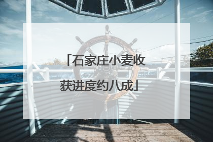 石家庄小麦收获进度约八成