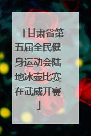 甘肃省第五届全民健身运动会陆地冰壶比赛在武威开赛