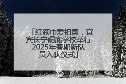 红领巾爱祖国，宜宾长宁硐底学校举行2025年春期新队员入队仪式