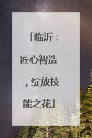 临沂：匠心智造，绽放技能之花