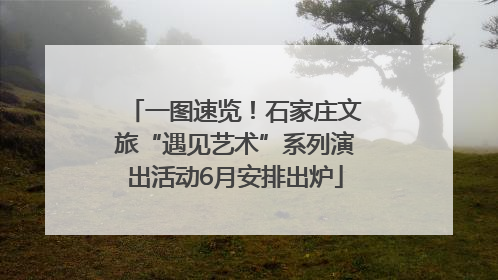 一图速览！石家庄文旅“遇见艺术”系列演出活动6月安排出炉