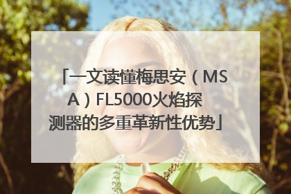 一文读懂梅思安（MSA）FL5000火焰探测器的多重革新性优势