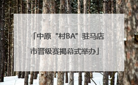 中原“村BA”驻马店市晋级赛揭幕式举办