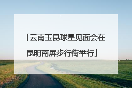 云南玉昆球星见面会在昆明南屏步行街举行