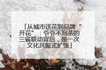 从城市送花到品牌“开花”：爷爷不泡茶的三省联动背后，是一次文化共振式扩张
