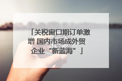 关税窗口期订单激增 国内市场成外贸企业“新蓝海”