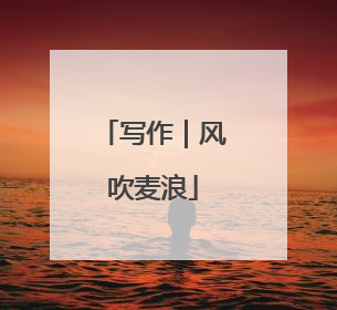 写作｜风吹麦浪