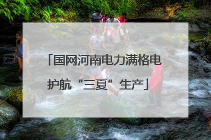 国网河南电力满格电护航“三夏”生产