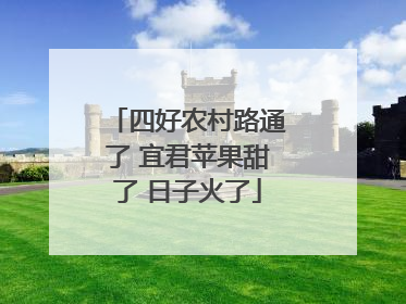 四好农村路通了 宜君苹果甜了 日子火了