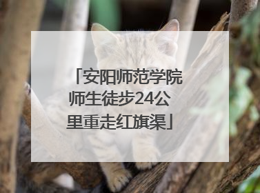 安阳师范学院师生徒步24公里重走红旗渠