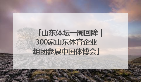 山东体坛一周回眸｜300家山东体育企业组团参展中国体博会