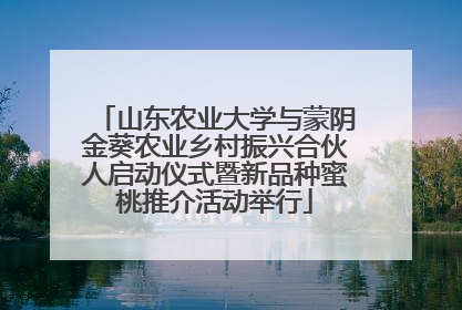 山东农业大学与蒙阴金葵农业乡村振兴合伙人启动仪式暨新品种蜜桃推介活动举行