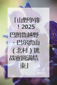 山野争锋！2025巴图鲁越野・巴尔虎山（北村）挑战赛圆满结束