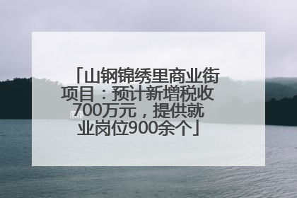 山钢锦绣里商业街项目：预计新增税收700万元，提供就业岗位900余个