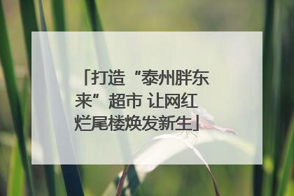 打造“泰州胖东来”超市 让网红烂尾楼焕发新生