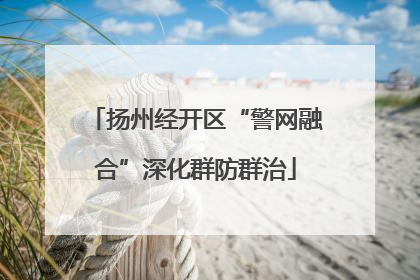 扬州经开区“警网融合”深化群防群治