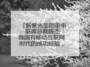 新紫光集团董事、联席总裁陈杰：我国有移动互联网时代的成功经验，最有能力做好AI应用创新