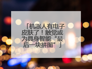 机器人有电子皮肤了！触觉或为具身智能“最后一块拼图”
