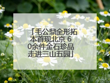 毛公鼎全形拓本首现北京 60余件金石珍品走进三山五园