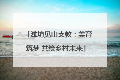 潍坊见山支教：美育筑梦 共绘乡村未来