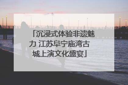 沉浸式体验非遗魅力 江苏阜宁庙湾古城上演文化盛宴