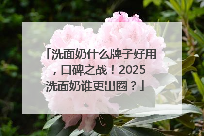 洗面奶什么牌子好用，口碑之战！2025洗面奶谁更出圈？