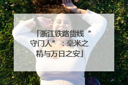浙江铁路货线“守门人”：毫米之精与万日之安