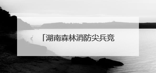 湖南森林消防尖兵竞逐技能巅峰 长沙市林业局获团体一等奖