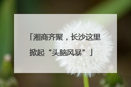湘商齐聚，长沙这里掀起“头脑风暴”