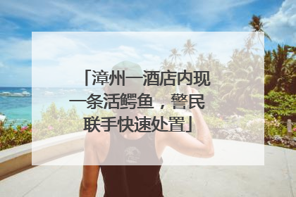 漳州一酒店内现一条活鳄鱼，警民联手快速处置