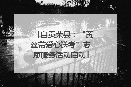 自贡荣县：“黄丝带爱心送考”志愿服务活动启动
