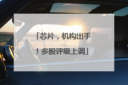 芯片，机构出手！多股评级上调
