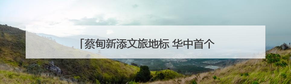 蔡甸新添文旅地标 华中首个近郊一站式度假综合体开业