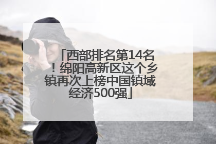 西部排名第14名！绵阳高新区这个乡镇再次上榜中国镇域经济500强