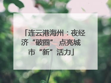 连云港海州：夜经济“破圈” 点亮城市“新”活力