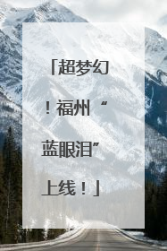 超梦幻！福州“蓝眼泪”上线！
