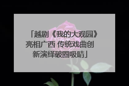 越剧《我的大观园》亮相广西 传统戏曲创新演绎破圈吸睛