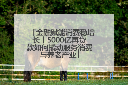 金融赋能消费稳增长丨5000亿再贷款如何撬动服务消费与养老产业