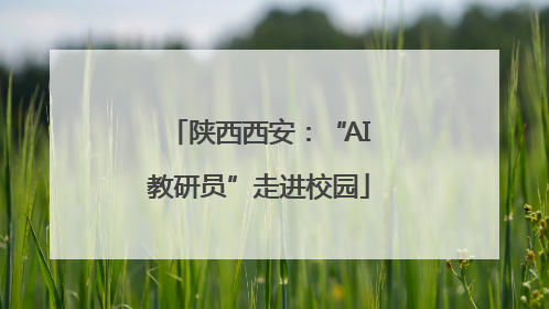 陕西西安：“AI教研员”走进校园