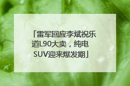 雷军回应李斌祝乐道L90大卖，纯电SUV迎来爆发期