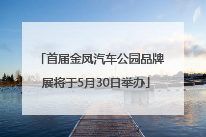 首届金凤汽车公园品牌展将于5月30日举办