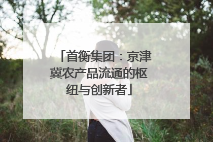 首衡集团：京津冀农产品流通的枢纽与创新者