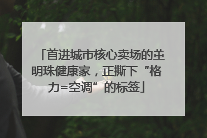 首进城市核心卖场的董明珠健康家，正撕下“格力=空调”的标签